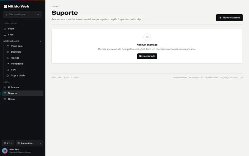 Suporte por chamados